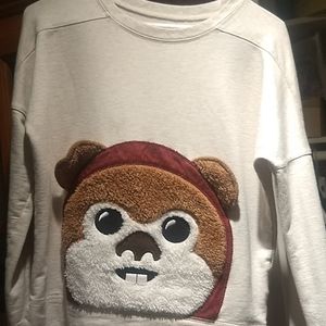 Disney Parks fuzzy Ewok pullover (used) L